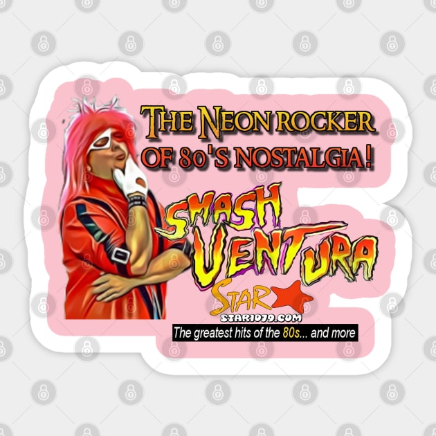 Smash Ventura - Neon Rocker Sticker by Smash Ventura